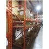 Image 1 : Pallet Racking 36" Deep;  4 Uppers 10 ft,  12 Side Rails: 8 @ 12 ft  & 4 @ 8 ft , with Wood Shelving