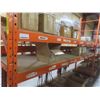 Image 4 : Pallet Racking 36" Deep;  4 Uppers 10 ft,  12 Side Rails: 8 @ 12 ft  & 4 @ 8 ft , with Wood Shelving