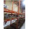 Image 5 : Pallet Racking 36" Deep;  4 Uppers 10 ft,  12 Side Rails: 8 @ 12 ft  & 4 @ 8 ft , with Wood Shelving