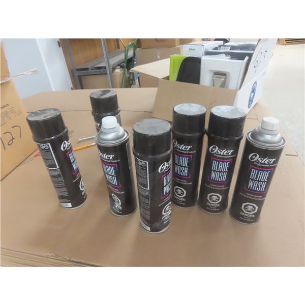  8 Cans Oster Blade Wash, New but Damaged Cans