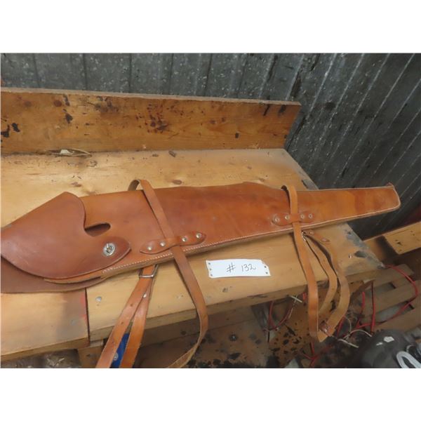 Leather Scabbard Long Gun Case