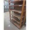 Image 2 : Wood Framed Adjustable 6-Tier Shelf Unit 8 ft H × 4 ft × 2 ft D. Product Not Included.