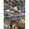 Image 2 : Adjustable Metal Shelving – 12 Uppers 12 ft (3 @ 10 ft), 44 Side Rails 8 ft, w/ Wood Shelf 