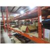Image 4 : Pallet Racking 43" Deep:  3 Uppers 10 ft, 8 Side Rails 12 ft with Wood Shelving.  Product Not Includ