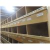 Image 2 : 16-Hole Pigeon Hole Wood Shelving Unit 8 ft H × 8 ft L × 24" Deep – Qty 3. Product Not Included.