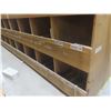 Image 3 : 16-Hole Pigeon Hole Wood Shelving Unit 8 ft H × 8 ft L × 24" Deep – Qty 3. Product Not Included.