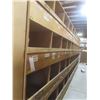 Image 5 : 16-Hole Pigeon Hole Wood Shelving Unit 8 ft H × 8 ft L × 24" Deep – Qty 3. Product Not Included.