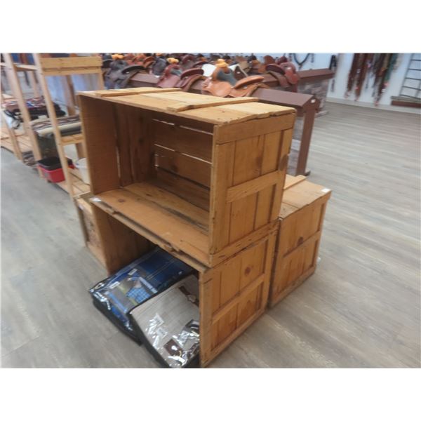 Wood Crate 15 1/2 x 19 x 32" – Qty 4.  No Product Included.