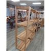 Image 3 : 4-Tier Wood Shelf Unit 63 x 31 1/2 x 17 1/2" – Qty 2