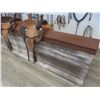Image 4 : Finished Wood Saddle Display Unit 33 x 96 x 16 1/2".  No Saddles or Product Included.