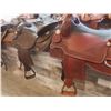 Image 3 : Finished Wood Saddle Display Unit 33 x 96 x 16 1/2".  No Saddles or Product Included.