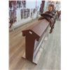 Image 4 : Finished Wood Saddle Display Unit 33 x 96 x 16 1/2".  No Saddles or Product Included.
