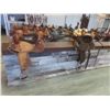 Image 1 : Finished Wood Saddle Display Unit 33 x 96 x 16 1/2".  No Saddles or Product Included.