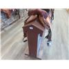 Image 2 : Finished Wood Saddle Display Unit 33 x 96 x 16 1/2".  No Saddles or Product Included.