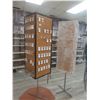 Image 1 : Revolving 4-Sided Pegboard Store Display on Pedestal Base w/ Hooks, Approx 82 x 19 x 19" – Qty 2.  