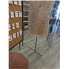 Image 5 : Revolving 4-Sided Pegboard Store Display on Pedestal Base w/ Hooks, Approx 82 x 19 x 19" – Qty 2.  