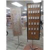 Image 6 : Revolving 4-Sided Pegboard Store Display on Pedestal Base w/ Hooks, Approx 82 x 19 x 19" – Qty 2.  