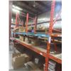Image 5 : Pallet Racking 42" Deep:  8 Uppers 12 ft, 24 Side Rails (8 @ 8 ft, 16 @ 12 ft) with Wood Shelving.  