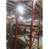 Image 7 : Pallet Racking 42" Deep:  8 Uppers 12 ft, 24 Side Rails (8 @ 8 ft, 16 @ 12 ft) with Wood Shelving.  