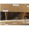 Image 4 : Wood 16-Hole Pigeon Hole Shelf Unit 8 ft H × 8 ft W × 24" Deep.  No Product Included.