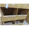 Image 3 : Wood 8-Hole Pigeon Hole Shelf Unit 8 ft H × 4 ft W × 24" Deep – Qty 5.  No Product Included.