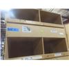 Image 4 : Wood 8-Hole Pigeon Hole Shelf Unit 8 ft H × 4 ft W × 24" Deep – Qty 5.  No Product Included.