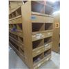 Image 7 : Wood 8-Hole Pigeon Hole Shelf Unit 8 ft H × 4 ft W × 24" Deep – Qty 5.  No Product Included.