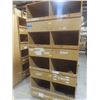 Image 8 : Wood 8-Hole Pigeon Hole Shelf Unit 8 ft H × 4 ft W × 24" Deep – Qty 5.  No Product Included.