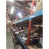 Image 5 : Pallet Racking 48" Deep:  5 Uppers 10 ft, 20 Side Rails 10 ft with Wood Shelving.  No Product Includ