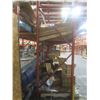 Image 2 : Pallet Racking 42" Deep:  4 Uppers 10 ft, 16 Side Rails 12 ft with Wood Shelving.  No Product Includ
