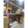 Image 4 : Pallet Racking 42" Deep:  4 Uppers 10 ft, 16 Side Rails 12 ft with Wood Shelving.  No Product Includ