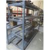 Image 1 : Adjustable Metal 4-Tier Shelf Unit – Qty 2: 6 ft H × 8 ft W × 30" D; 80" H × 8 ft W × 24" D; 6 ft H 