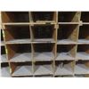 Image 6 : Wood Pigeon Hole Cabinet – Qty 4: 2 @ 99" H × 73 x 24" D; 2 @ 97 x 24" D; 69" H × 98" W × 24".