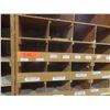 Image 7 : Wood Pigeon Hole Cabinet – Qty 4: 2 @ 99" H × 73 x 24" D; 2 @ 97 x 24" D; 69" H × 98" W × 24".