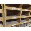 Image 8 : Wood Pigeon Hole Cabinet – Qty 4: 2 @ 99" H × 73 x 24" D; 2 @ 97 x 24" D; 69" H × 98" W × 24".