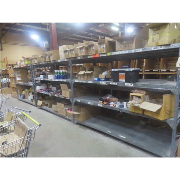 Adjustable Metal 2–4-Tier Shelf Unit 6 ft H × 8 ft W × 36" D – Qty 6.  Product Not Included.