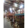 Image 2 : Pallet Racking 42" Deep:  5 Uppers 12 ft, 8 Side Rails 12 ft, 34 Side Rails 8 ft with Wood Shelving.