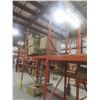 Image 6 : Pallet Racking 42" Deep:  5 Uppers 12 ft, 8 Side Rails 12 ft, 34 Side Rails 8 ft with Wood Shelving.