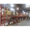 Image 7 : Pallet Racking 42" Deep:  5 Uppers 12 ft, 8 Side Rails 12 ft, 34 Side Rails 8 ft with Wood Shelving.