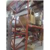 Image 8 : Pallet Racking 42" Deep:  5 Uppers 12 ft, 8 Side Rails 12 ft, 34 Side Rails 8 ft with Wood Shelving.