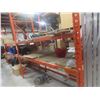 Image 2 : Pallet Racking 42" Deep:  5 Uppers 12 ft, 16 Side Rails 10 ft with Wood Shelving.  Product Not 