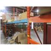 Image 4 : Pallet Racking 42" Deep:  5 Uppers 12 ft, 16 Side Rails 10 ft with Wood Shelving.  Product Not 