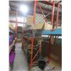 Image 5 : Pallet Racking 42" Deep:  5 Uppers 12 ft, 16 Side Rails 10 ft with Wood Shelving.  Product Not 