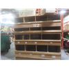 Image 1 : Wood Pigeon Hole Cabinet 8 ft × 8 ft × 2 ft Deep.  Product Not Included.