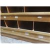 Image 3 : Wood Pigeon Hole Cabinet 8 ft × 8 ft × 2 ft Deep.  Product Not Included.