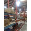 Image 6 : Pallet Racking 42" Deep:  5 Uppers 12 ft, 4 Side Rails 8 ft & 11 Side Rails 12 ft with Wood Shelving