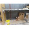 Image 2 : Metal Adjustable Shelving – 3 Uppers 10 ft, 10 Side Rails 8 ft, 36" Deep w/ Wood Board Shelves.