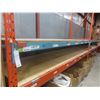 Image 2 : Pallet Racking 42" Deep:  7 Uppers 12 ft, 18 Side Rails 12 ft with Wood Shelving.  Product Not 