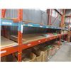 Image 3 : Pallet Racking 42" Deep:  7 Uppers 12 ft, 18 Side Rails 12 ft with Wood Shelving.  Product Not 