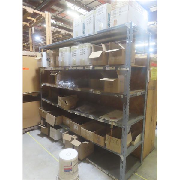 6-Tier Metal Adjustable Shelf Unit 84" H × 8 ft × 24" Deep.  Product Not Included.